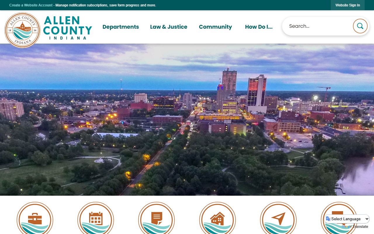Allen County Government Homepage for Allen County DUI Records