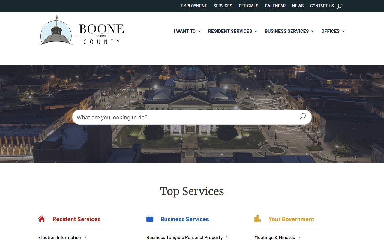 Boone County Government Homepage for Boone County DUI Records