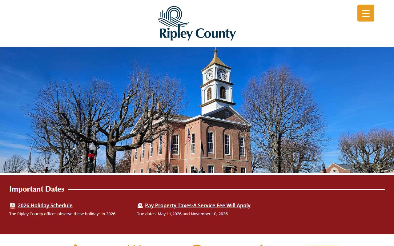Ripley County Indiana official homepage at ripleycounty.com