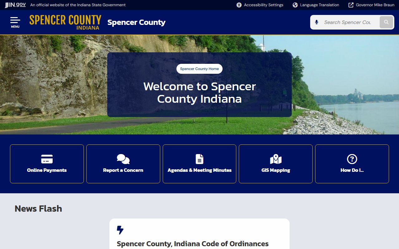 Spencer County Indiana homepage for Spencer County DUI Records