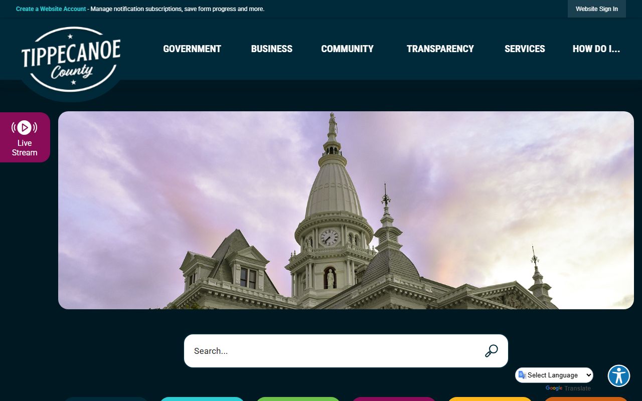 Tippecanoe County Indiana homepage for Tippecanoe County DUI Records