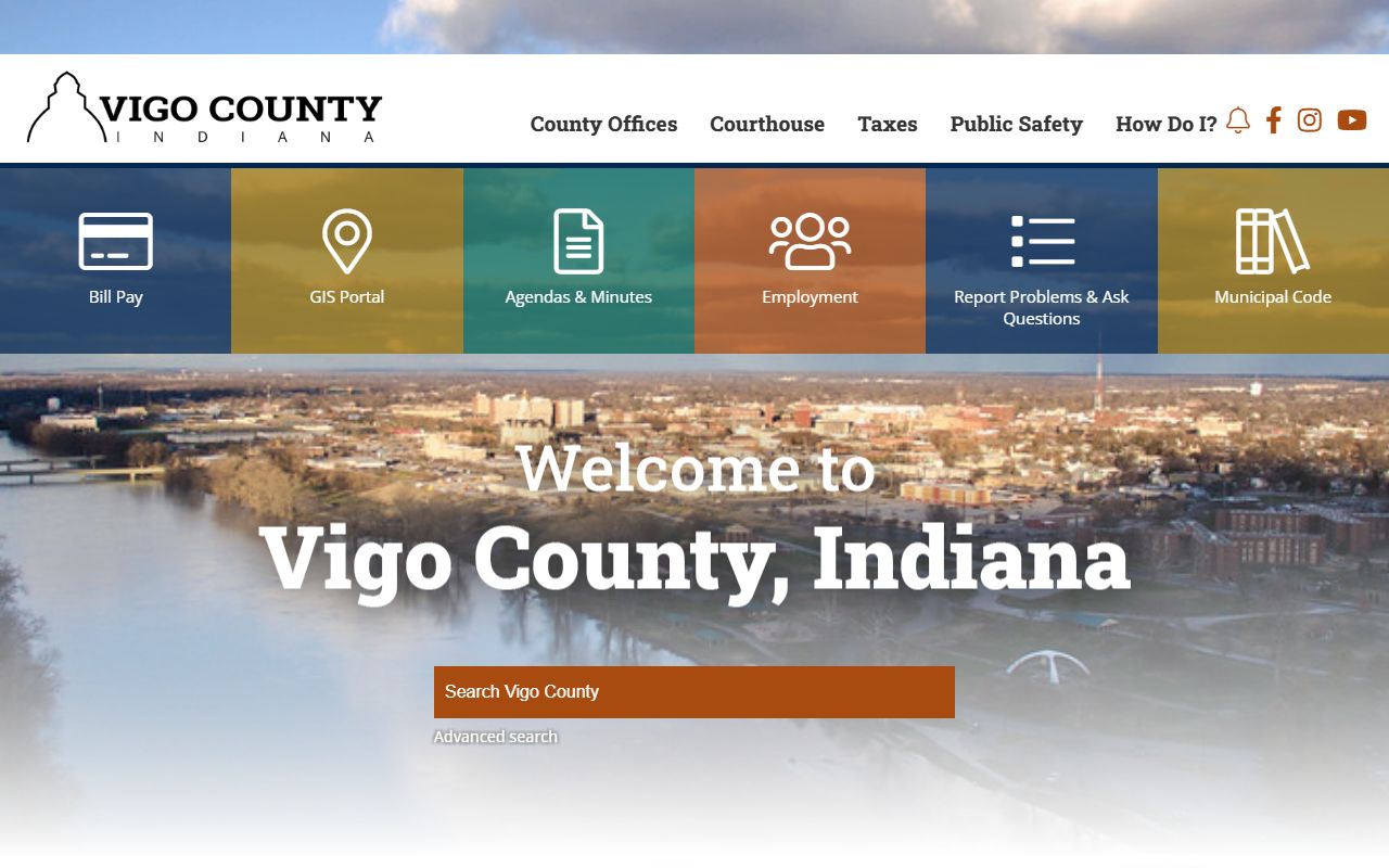 Vigo County Indiana homepage for Vigo County DUI Records